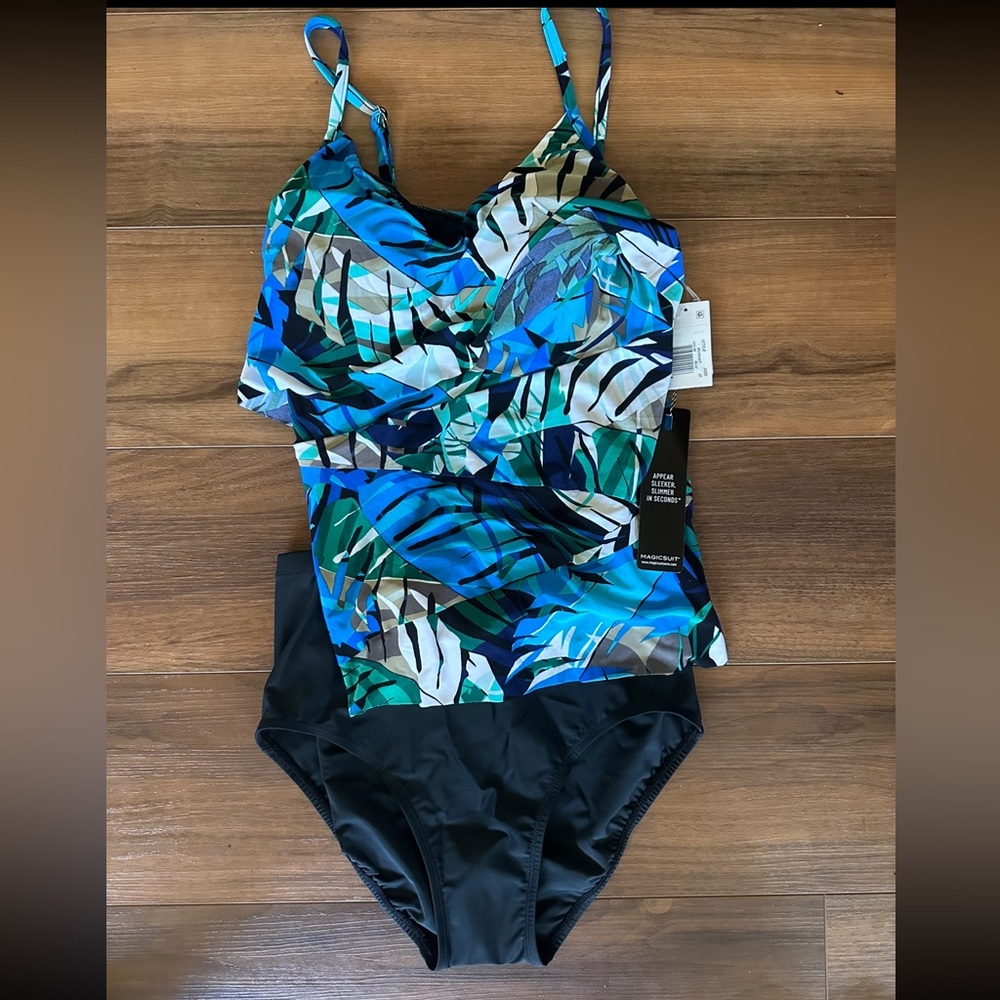 Magicsuit Tropical Palm Tankini Set - 2-Piece Swimsuit